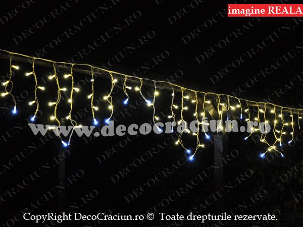 Turturi luminosi exterior IP65 gama profesionala leduri alb cald efect flash