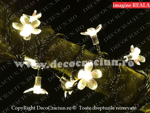 Ghirlanda luminoasa exterior 15m copac cu leduri flori de cires