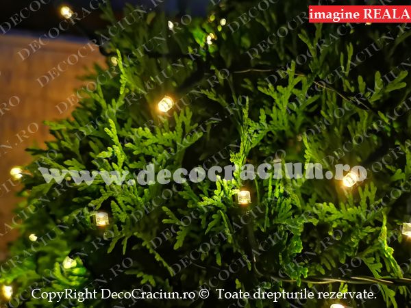 Ghirlanda solara de gradina leduri incarcare solara instalatie solara leduri