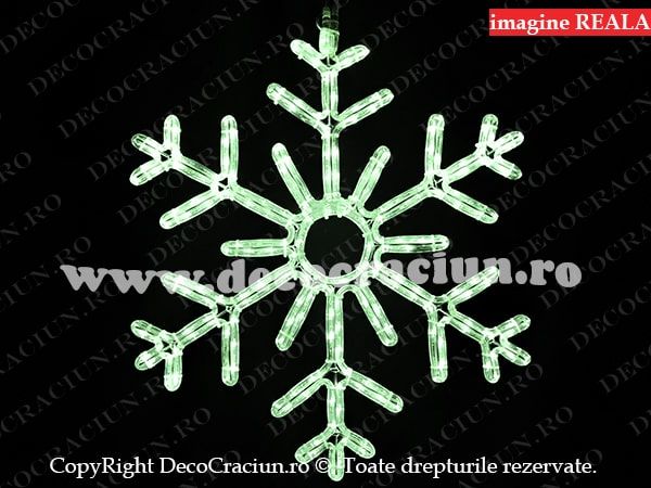 Fulg de zapada cu leduri albe 60cm iluminat festiv craciun