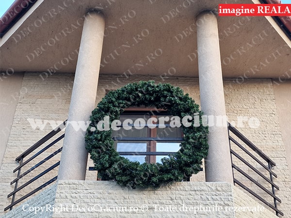 Coronita de Craciun 150cm exterior leduri alb cald efect flash