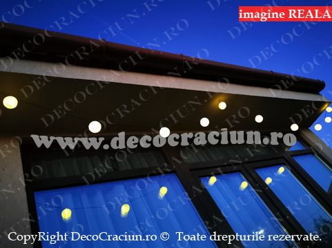 Ghirlanda solara gradina leduri lumina calda incarcare solara
