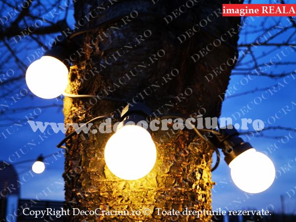 Ghirlanda luminoasa exterior terasa si gradina 10m conectabila