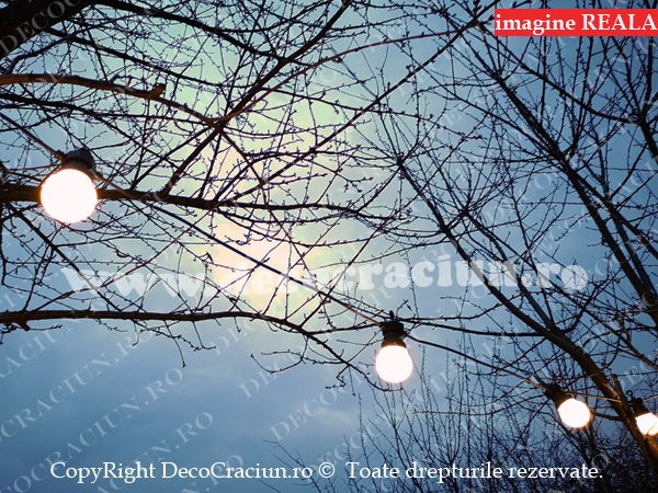 Ghirlanda luminoasa exterior lumini terasa si gradina 10m lungime