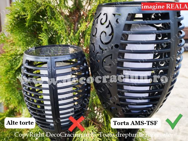 Torta solara efect flacara model 6 in 1 inaltime 107cm