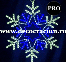 Fulg de zapada de exterior cu leduri 80x80cm interconectabil