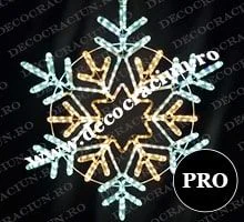 Decoratiune Craciun fulg de zapada cu leduri