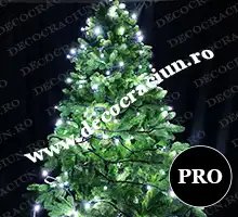 Instalatie luminoasa exterior Craciun 15m leduri albe