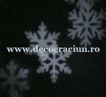 Proiector de Craciun cu fulgi de zapada Slide Show LED